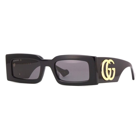 Gucci Accessories - New GUCCI Black Rectangle GG1425S 001 Sunglasses Women